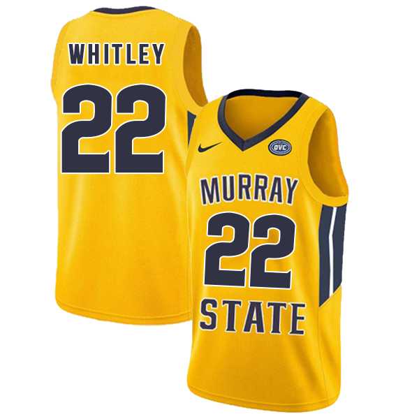 Murray State Racers 22 Brion Whitley Yellow College Basketball Jersey Dzhi,We sell and wholesale Murray State Racers 22 Brion Whitley Yellow College Basketball Jersey Dzhi on line form chian!